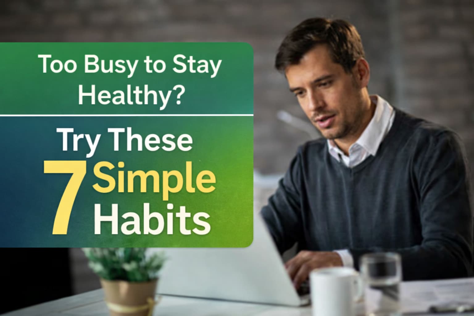7 Healthy Habits for Busy Professionals (No Extra Time Needed)
