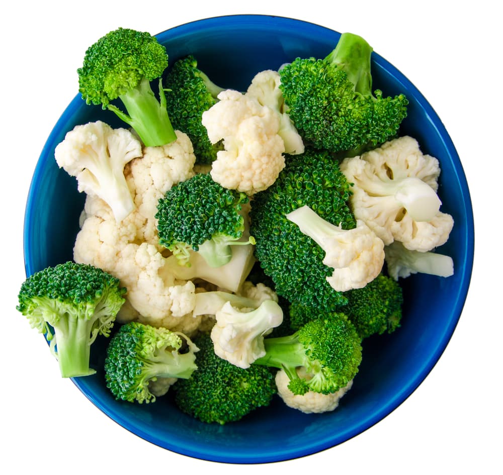 Cauliflower and broccoli