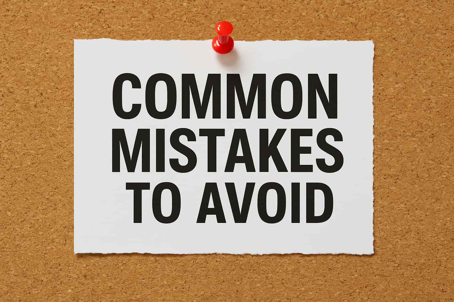 Common Mistakes to Avoid