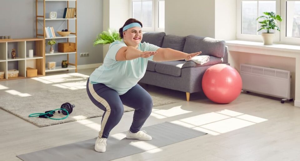 home workout for obese women​