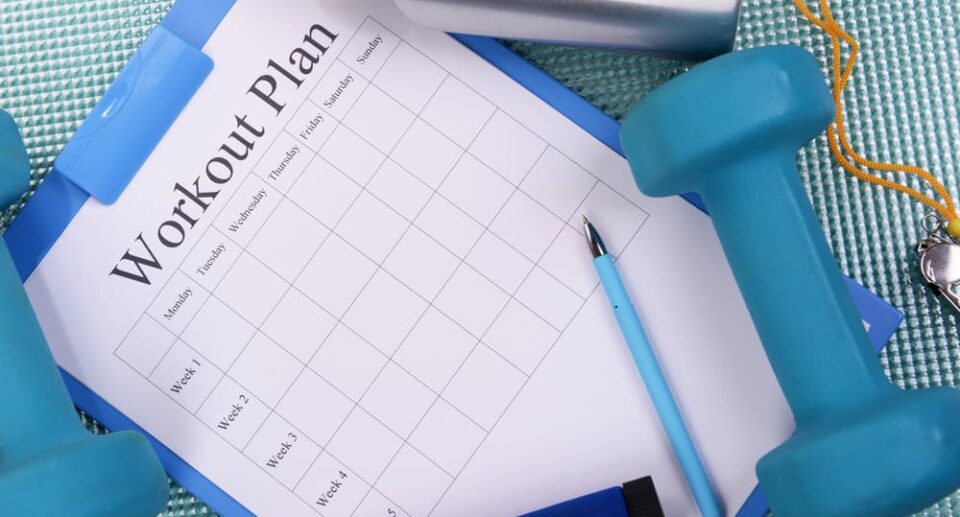 consistent with your workout plan