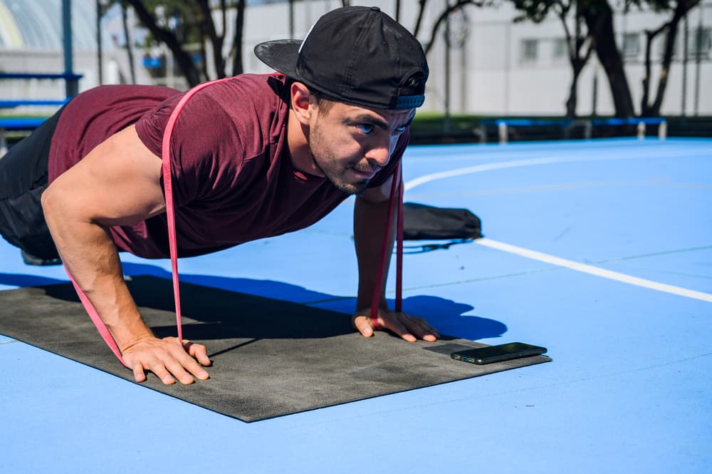 Resistance Band Push-Ups