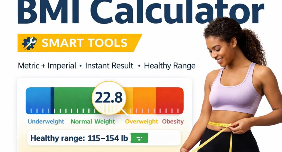 BMI Calculator (Body Mass Index) – Free & Accurate