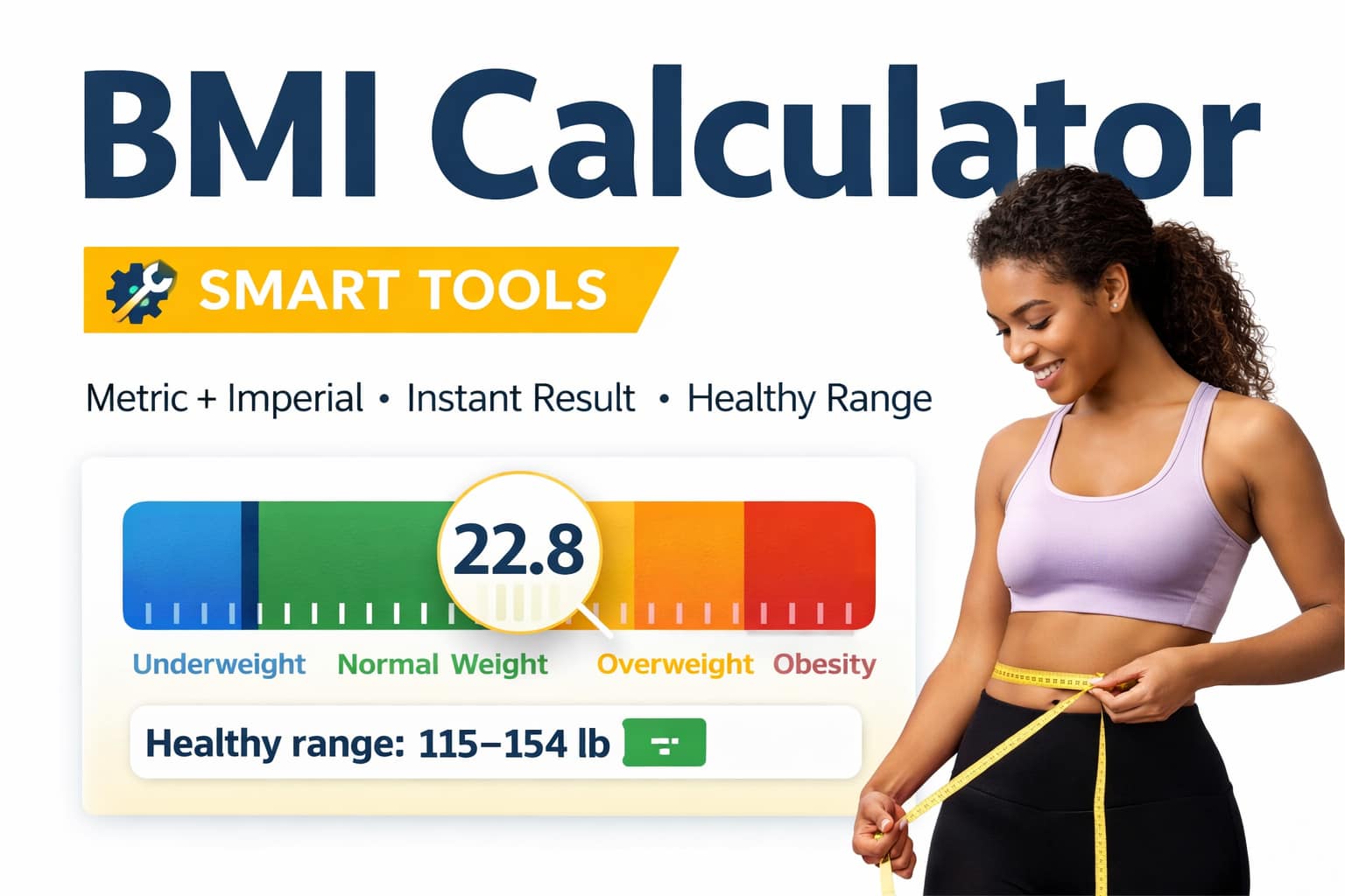 BMI Calculator (Body Mass Index) – Free & Accurate