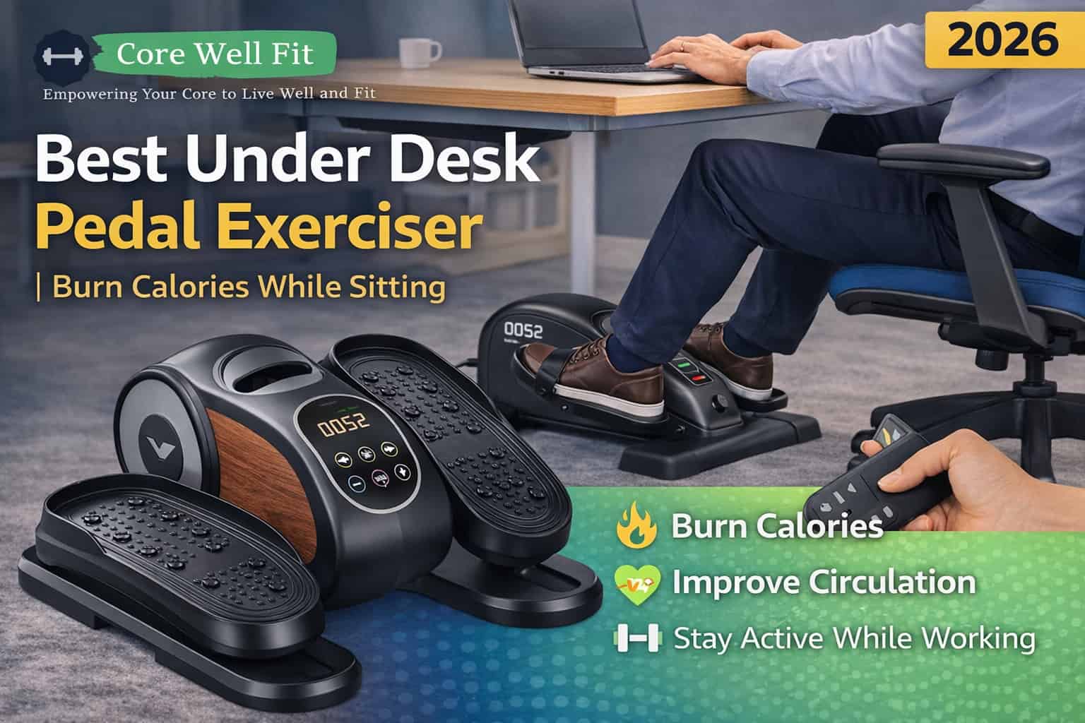 Best Under-Desk Pedal Exercisers in 2026: Burn Calories While You Work!