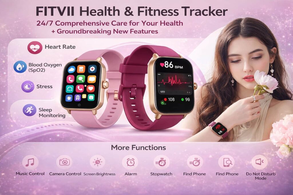 Fitbit Sense 2 advanced health and fitness smartwatch tracking heart rate, stress levels, sleep and daily activity.